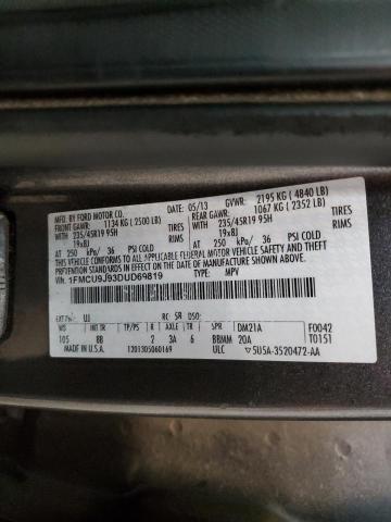 2013 FORD ESCAPE TIT - 1FMCU9J93DUD69819