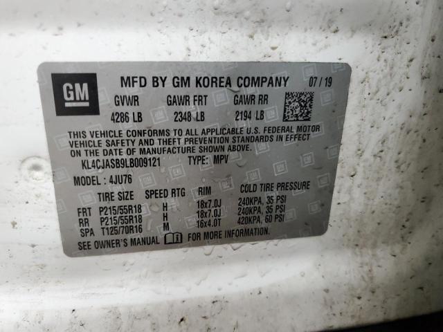 2020 BUICK ENCORE PRE KL4CJASB9LB009121