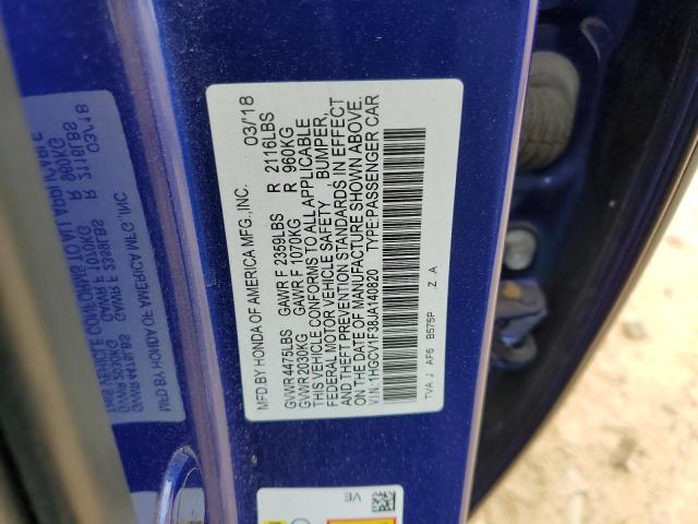 2018 HONDA ACCORD SPO - 1HGCV1F38JA140820