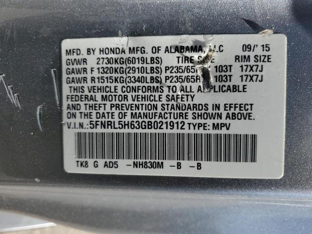 2016 HONDA ODYSSEY EX - 5FNRL5H63GB021912