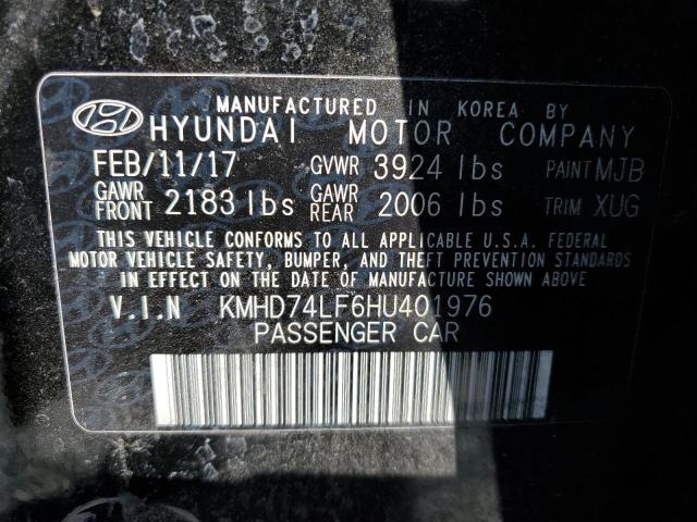 2017 HYUNDAI ELANTRA SE - KMHD74LF6HU401976