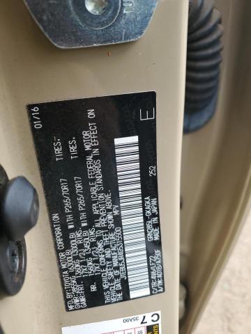 2016 TOYOTA 4RUNNER SR - JTEBU5JR4G5315500