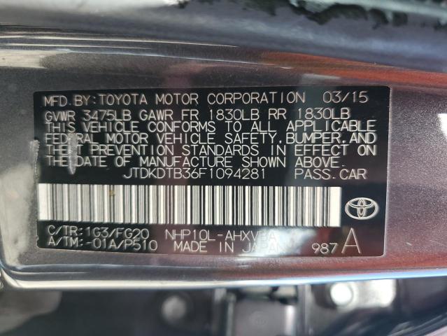 2015 TOYOTA PRIUS C - JTDKDTB36F1094281