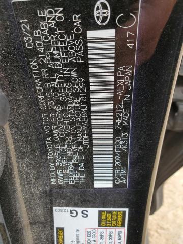 2021 TOYOTA COROLLA LE - JTDEPMAE8MJ181299