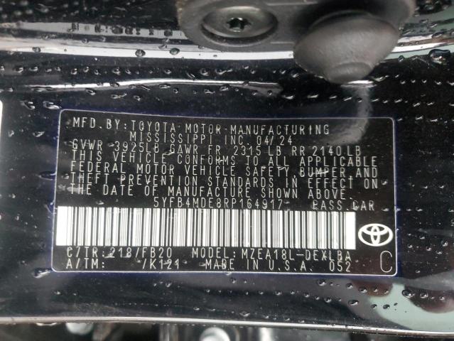 2024 TOYOTA COROLLA LE - 5YFB4MDE8RP164917