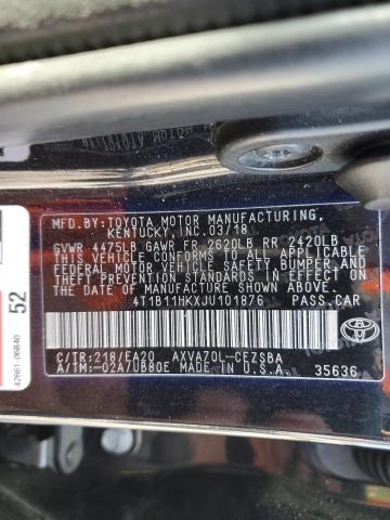 2018 TOYOTA CAMRY L - 4T1B11HKXJU101876