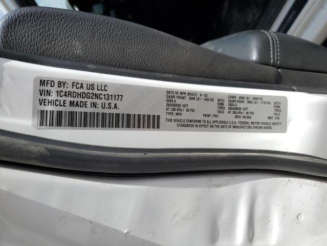 2022 DODGE DURANGO GT - 1C4RDHDG2NC131177