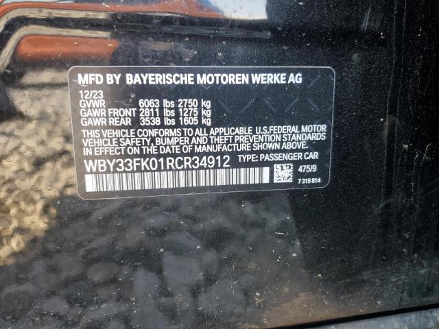 2024 BMW I5 EDRIVE WBY33FK01RCR34912