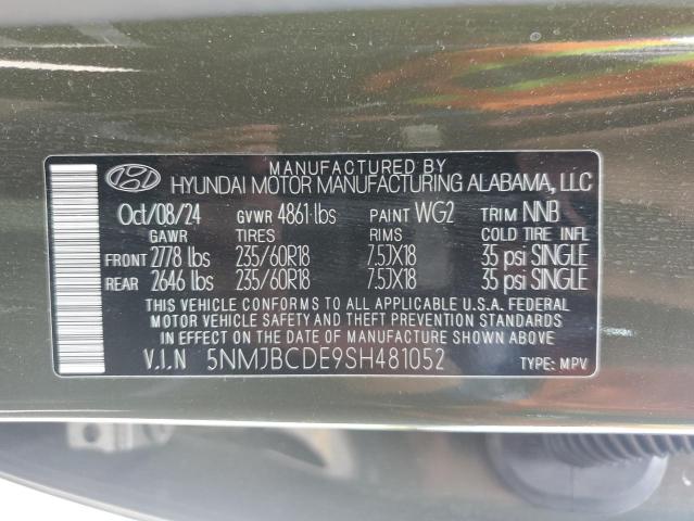 2025 HYUNDAI TUCSON SEL - 5NMJBCDE9SH481052