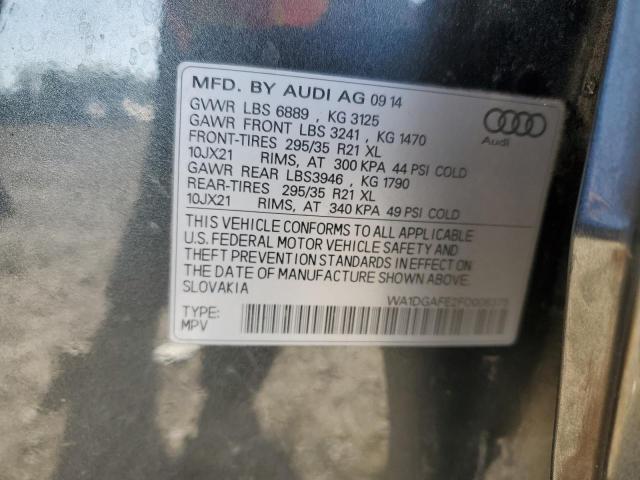 2015 AUDI Q7 PRESTIG - WA1DGAFE2FD008375