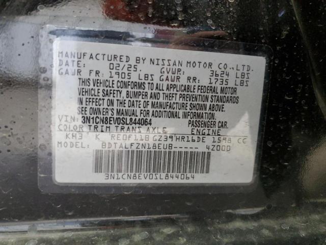 2025 NISSAN VERSA SV - 3N1CN8EV0SL844064