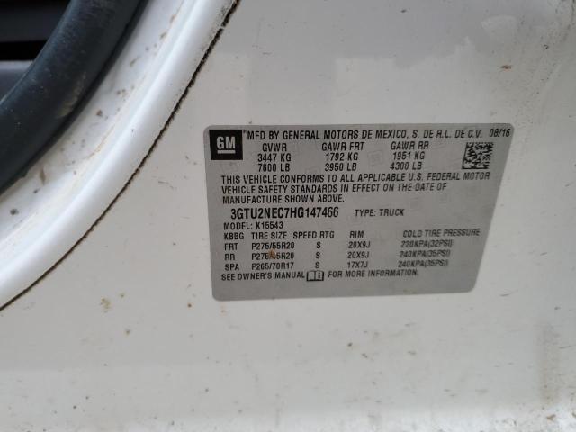 2017 GMC SIERRA K15 - 3GTU2NEC7HG147466