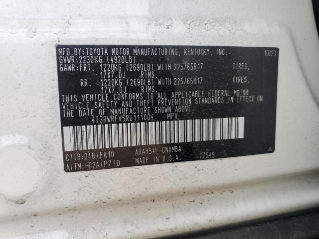 2024 TOYOTA RAV4 XLE - 4T3RWRFV5RU111004