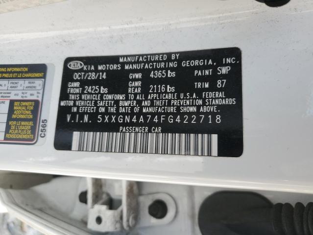 2015 KIA OPTIMA EX 5XXGN4A74FG422718