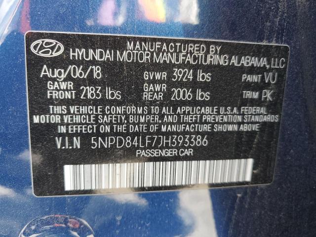 2018 HYUNDAI ELANTRA SE - 5NPD84LF7JH393386
