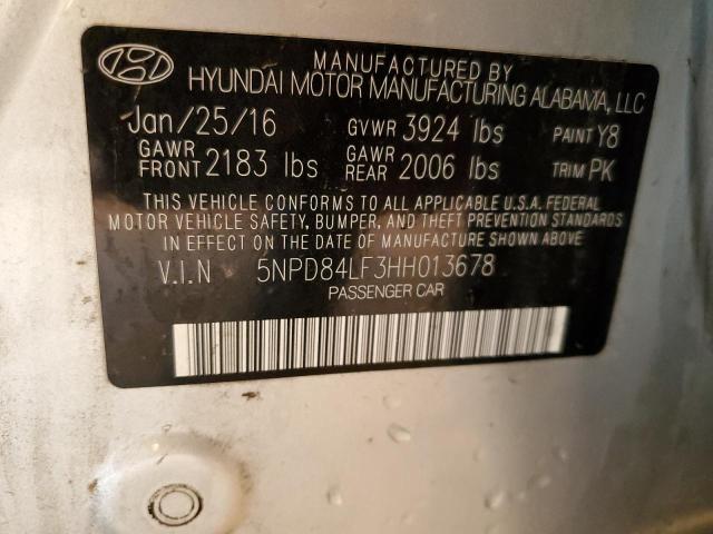2017 HYUNDAI ELANTRA SE - 5NPD84LF3HH013678