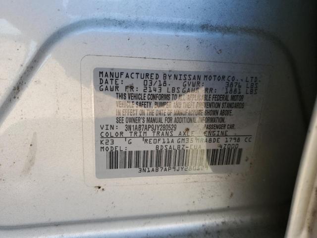 2018 NISSAN SENTRA S - 3N1AB7AP9JY280529