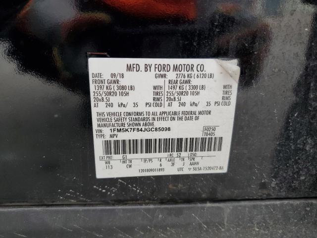 2018 FORD EXPLORER L - 1FM5K7F84JGC85098