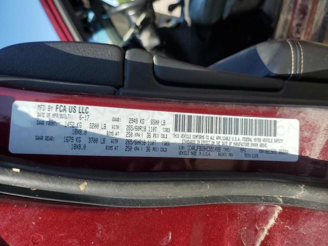 2017 JEEP GRAND CHER - 1C4RJFBG9HC951499