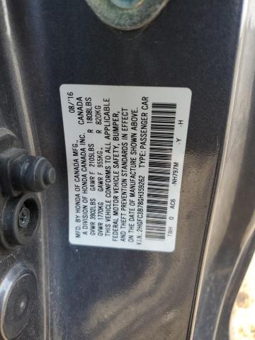 2016 HONDA CIVIC EXL 2HGFC3B78GH359262