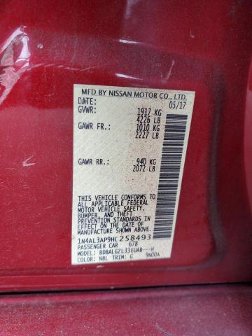 2017 NISSAN ALTIMA 2.5 - 1N4AL3AP9HC258493