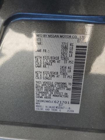 2020 NISSAN PATHFINDER - 5N1DR2AN5LC621701
