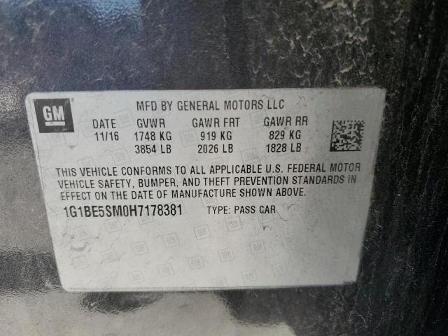 2017 CHEVROLET CRUZE LT - 1G1BE5SM0H7178381