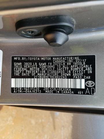 2017 TOYOTA COROLLA L - 2T1BURHE1HC862243
