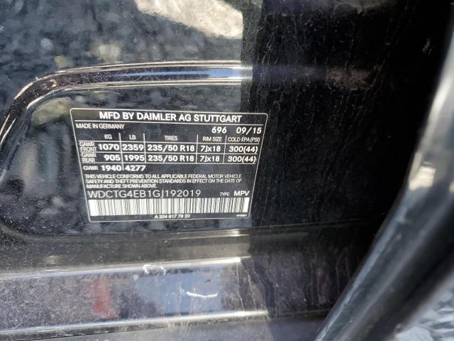 2016 MERCEDES-BENZ GLA 250 - WDCTG4EB1GJ192019