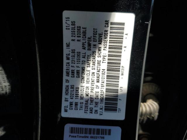 2015 HONDA ACCORD EX - 1HGCR2F76FA101924