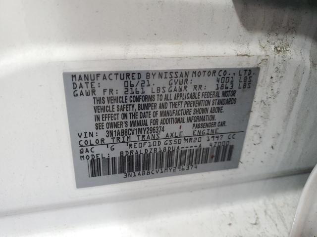 2021 NISSAN SENTRA SV - 3N1AB8CV1MY296374