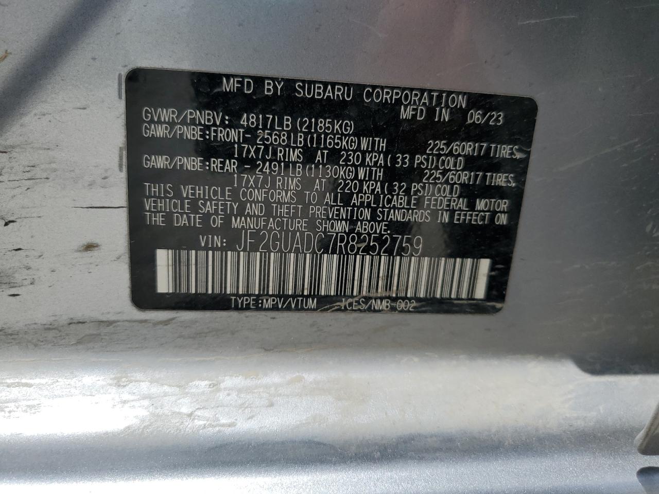 SUBARU CROSSTREK PREMIUM