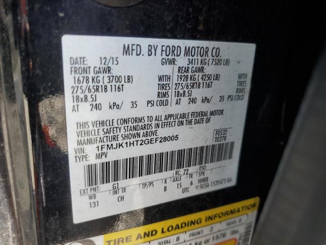 2016 FORD EXPEDITION - 1FMJK1HT2GEF28005