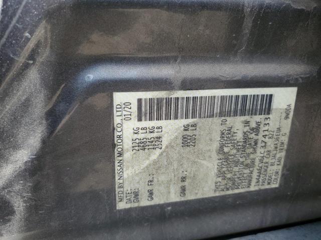 2020 NISSAN MAXIMA SV 1N4AA6CV6LC374133