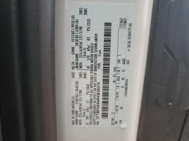 2024 FORD TRANSIT T- - 1FTBF6X84RKB26076