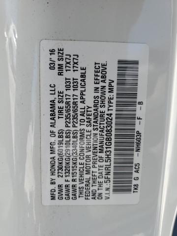 2016 HONDA ODYSSEY SE - 5FNRL5H31GB083024