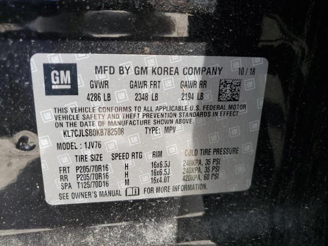 2019 CHEVROLET TRAX 1LT - KL7CJLSB0KB782508
