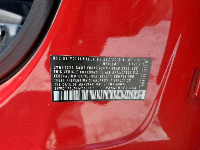 2015 VOLKSWAGEN JETTA SE - 3VWD17AJ9FM270927