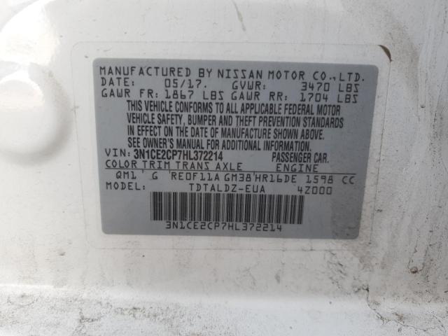 2017 NISSAN VERSA NOTE - 3N1CE2CP7HL372214