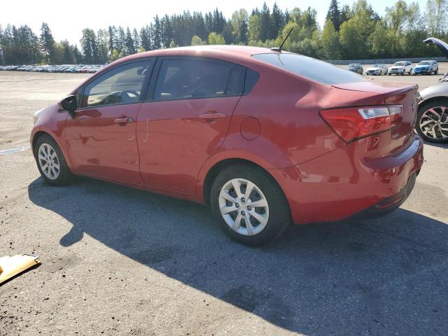 KIA RIO LX 2013 red  gas KNADM4A33D6301433 photo #3