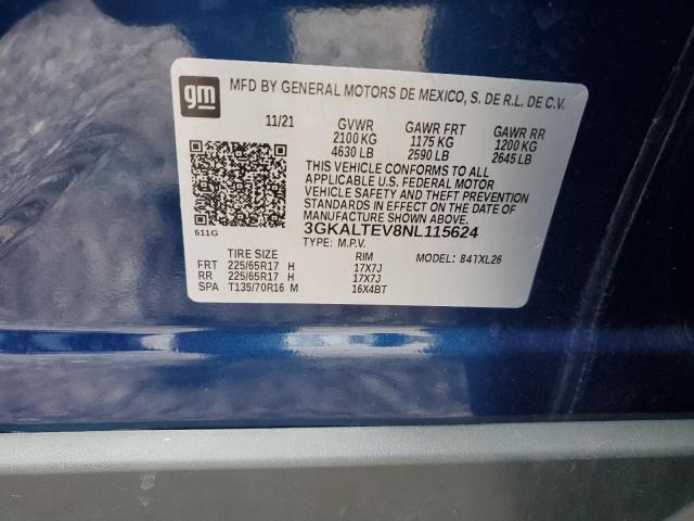 2022 GMC TERRAIN SL - 3GKALTEV8NL115624