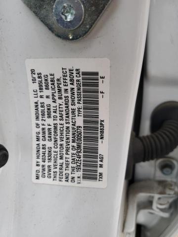 2021 HONDA INSIGHT TO 19XZE4F93ME005079