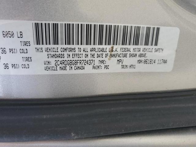 2015 DODGE GRAND CARA - 2C4RDGBG8FR724371