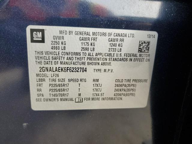 2015 CHEVROLET EQUINOX LS - 2GNALAEK6F6232704