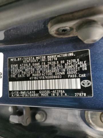 2019 TOYOTA AVALON XLE 4T1BZ1FB7KU008603