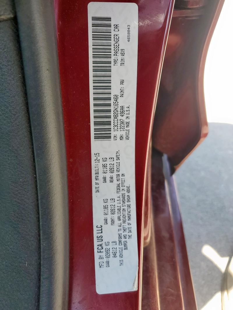 2016 CHRYSLER 200 LIMITE - 1C3CCCAB2GN165460