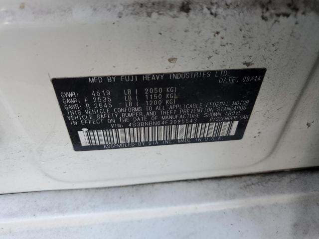 2015 SUBARU LEGACY 2.5 - 4S3BNBN64F3025543