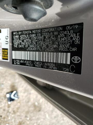 2020 TOYOTA PRIUS PRIM - JTDKARFPXL3124035