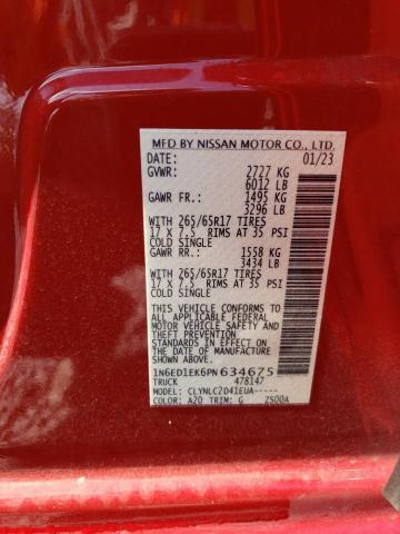 2023 NISSAN FRONTIER S - 1N6ED1EK6PN634675