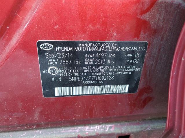 2015 HYUNDAI SONATA SPO - 5NPE34AF7FH092128